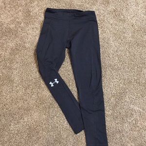 Youth UA Cold Gear black leggings